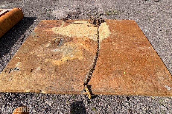 Stålplate 2670 mm x 2320 mm x 30 mm - ca 1500 kg
