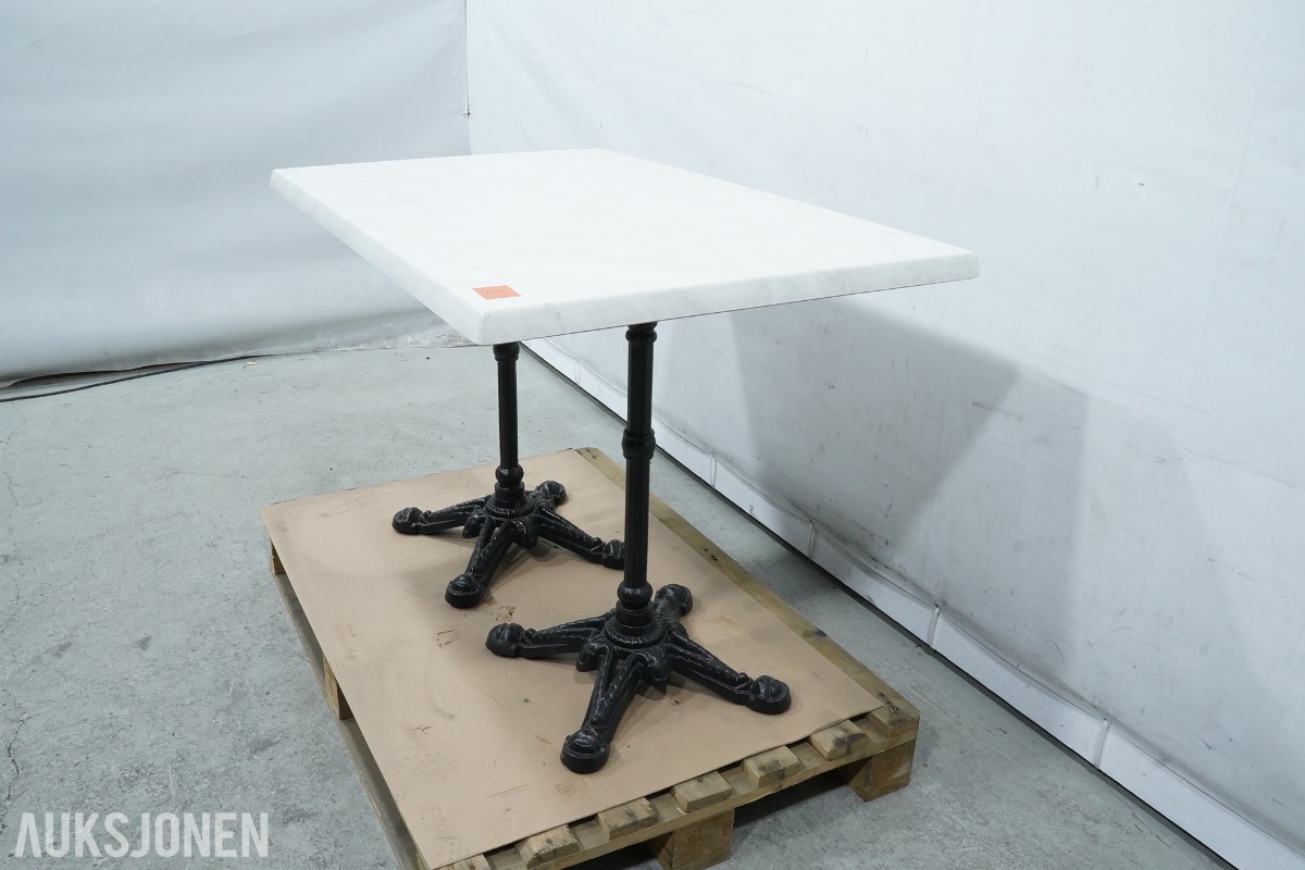 Werzalit cafébord med marmordekor – 5 stk.