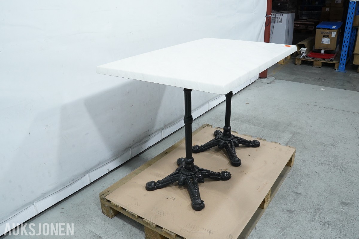 Werzalit cafébord med marmordekor – 5 stk.
