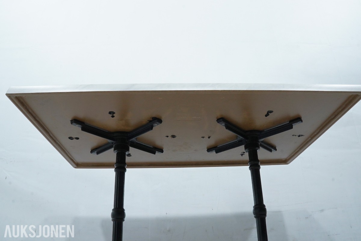 Werzalit cafébord med marmordekor – 5 stk.