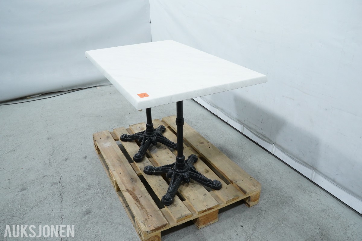 Werzalit cafébord med marmordekor – 5 stk.