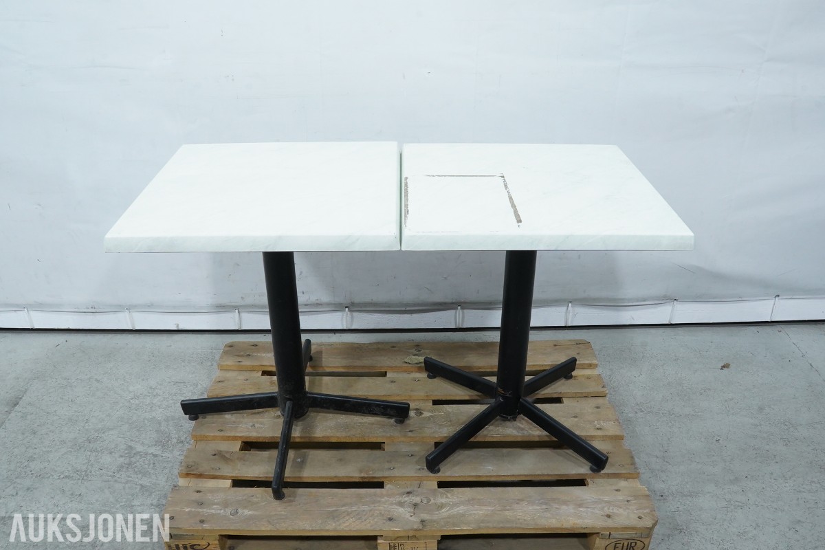 6 StableTable bord og 6 krakker