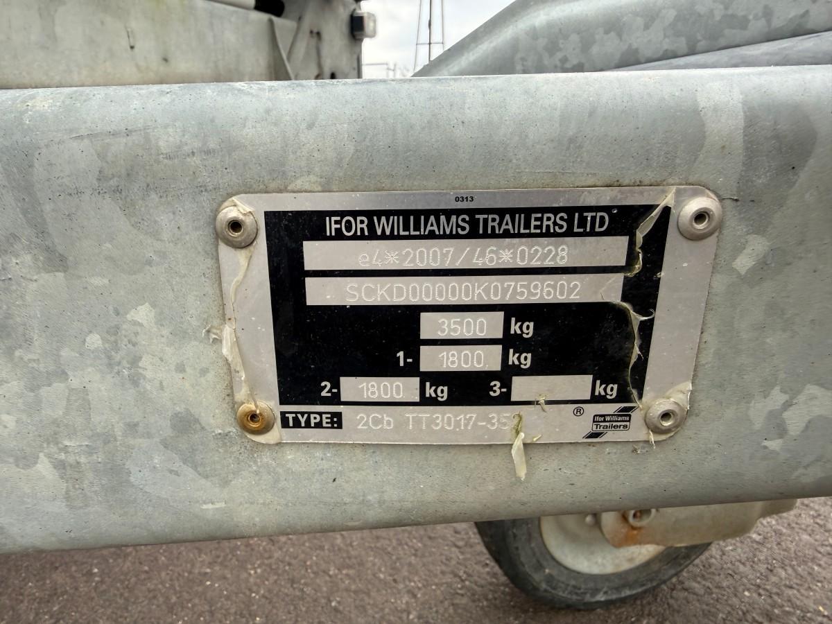 2019 Ifor Williams TT3017 tipphenger 3,5 tonn