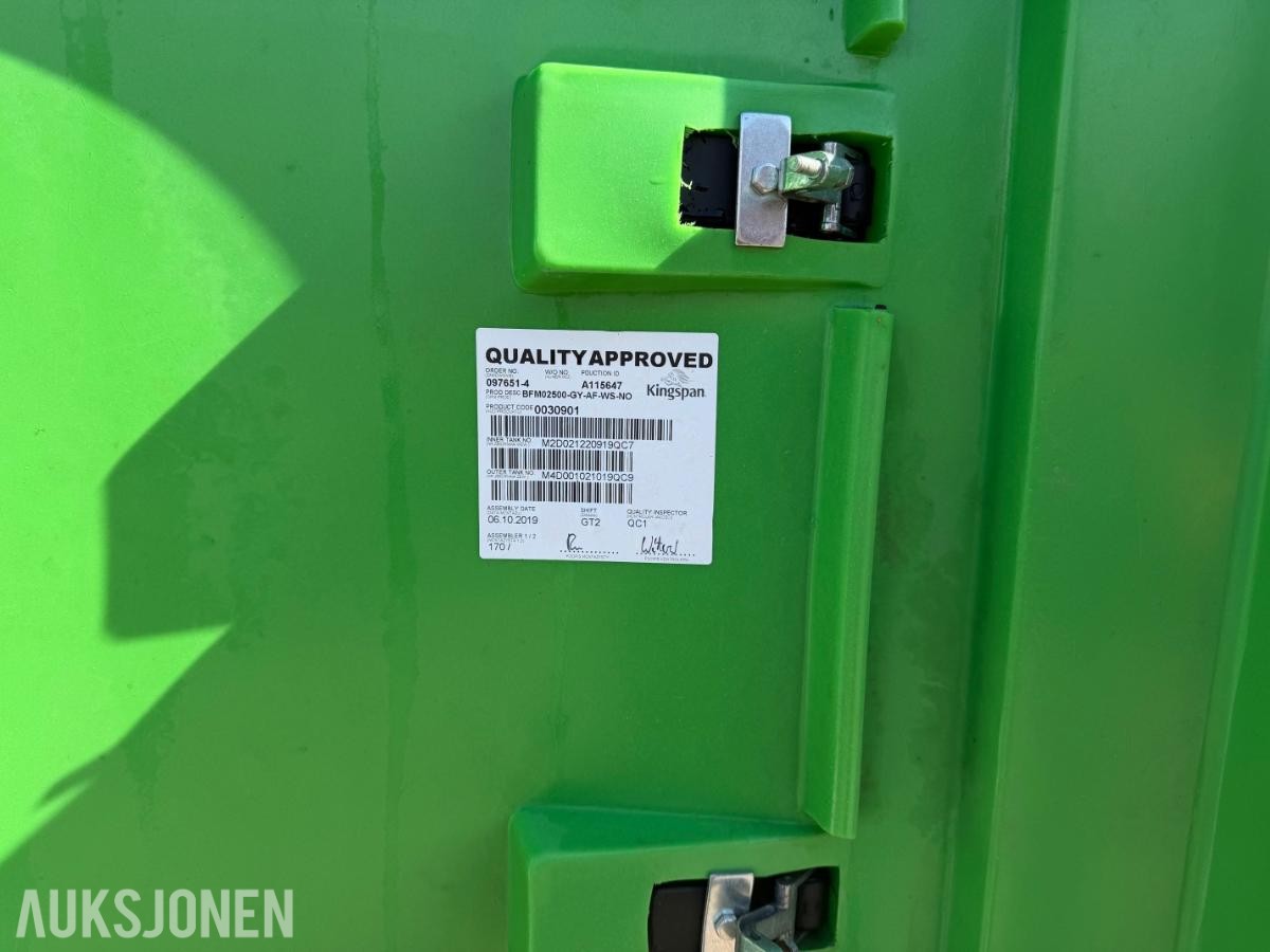 2019 KINGSPAN 2500 liter Dieseltank 2500 liter