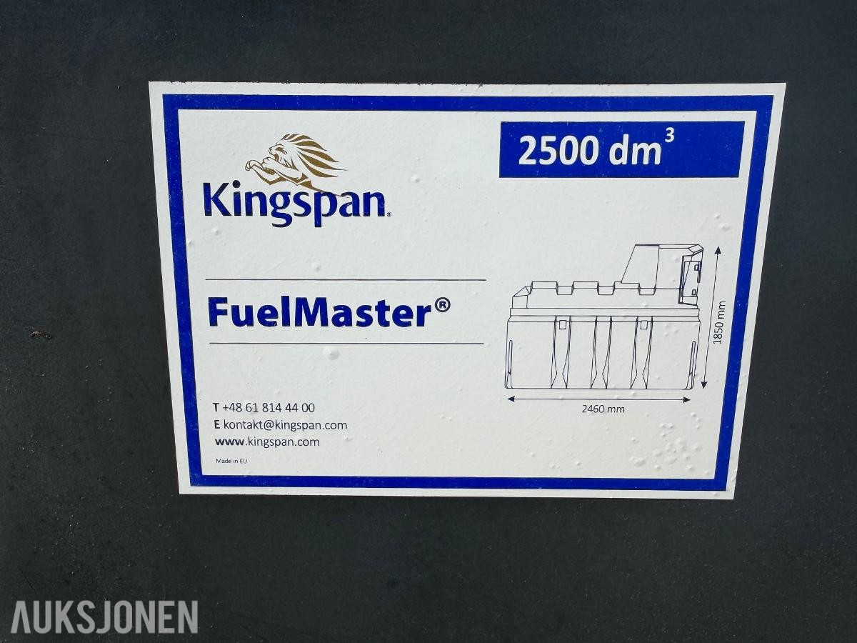 2019 KINGSPAN 2500 liter Dieseltank 2500 liter
