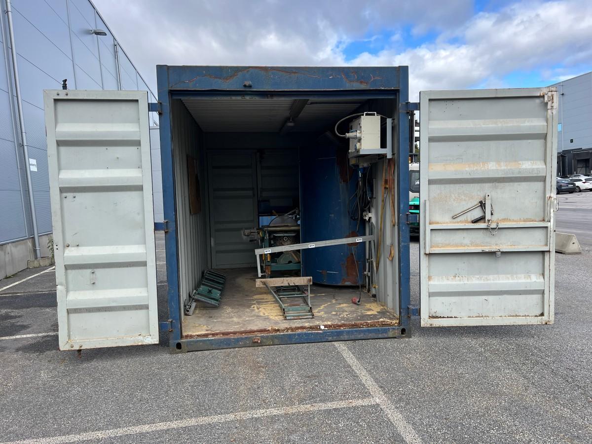 15 fot stålcontainer - Sagstasjon - Gjerdesag