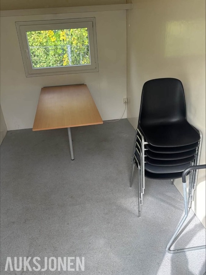 Algeco 1-dørs spisebrakke for 6 personer
