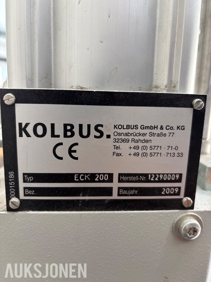 2009 Kolbus ECK 200 Hjørnemaskin