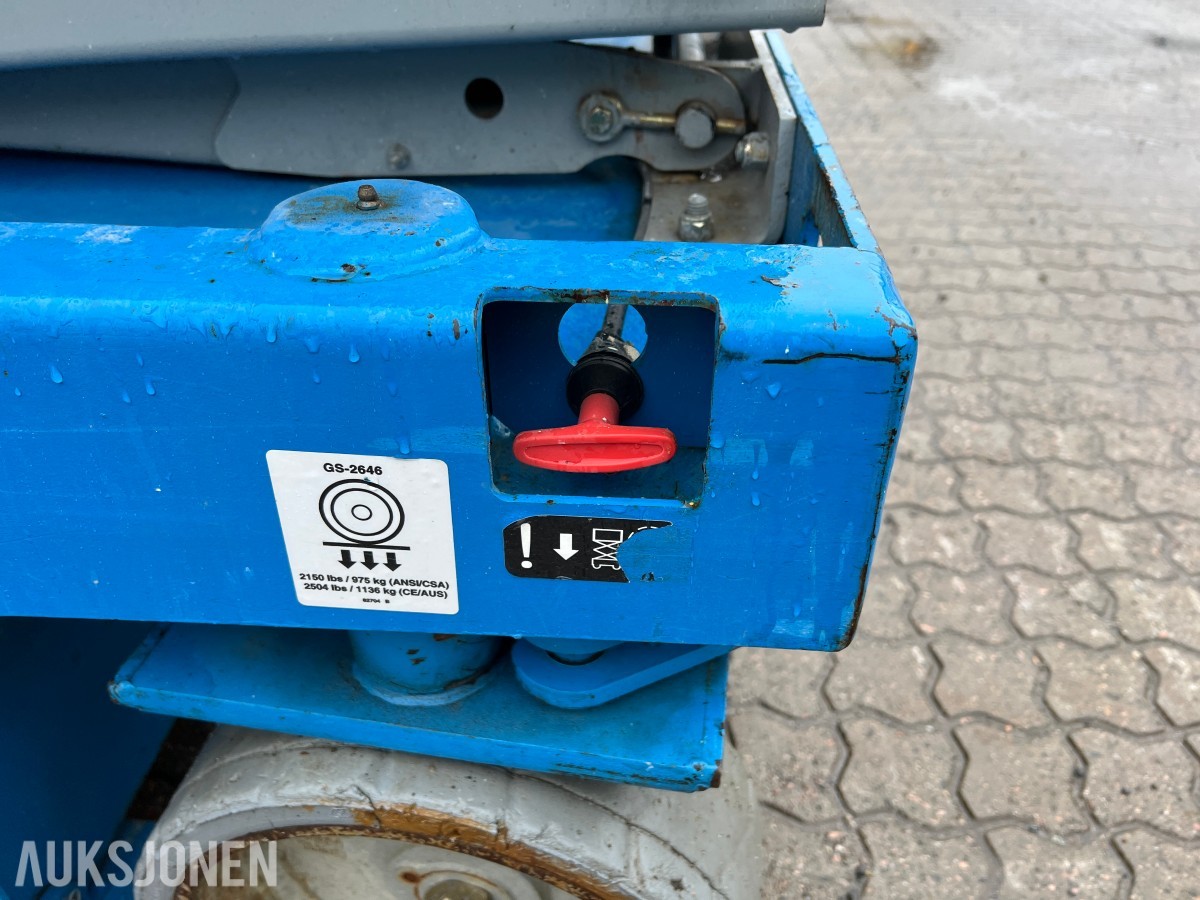 2007 Genie GS-2646 elektrisk sakselift - 9,9 meter arbeidshøyde