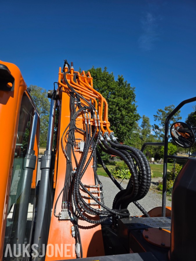 2022 Doosan DX140LCR-7 beltegraver 3235 timer-Engcon tiltrotator-sentralsmøring-gullavtale