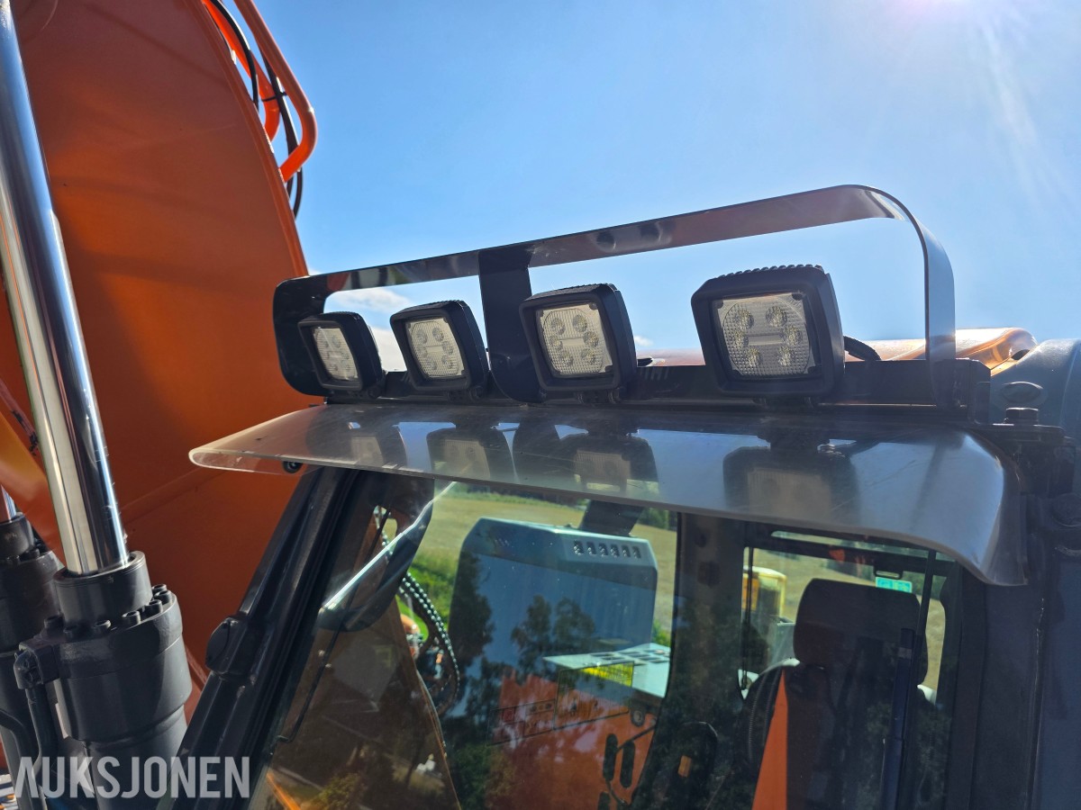 2022 Doosan DX140LCR-7 beltegraver 3235 timer-Engcon tiltrotator-sentralsmøring-gullavtale