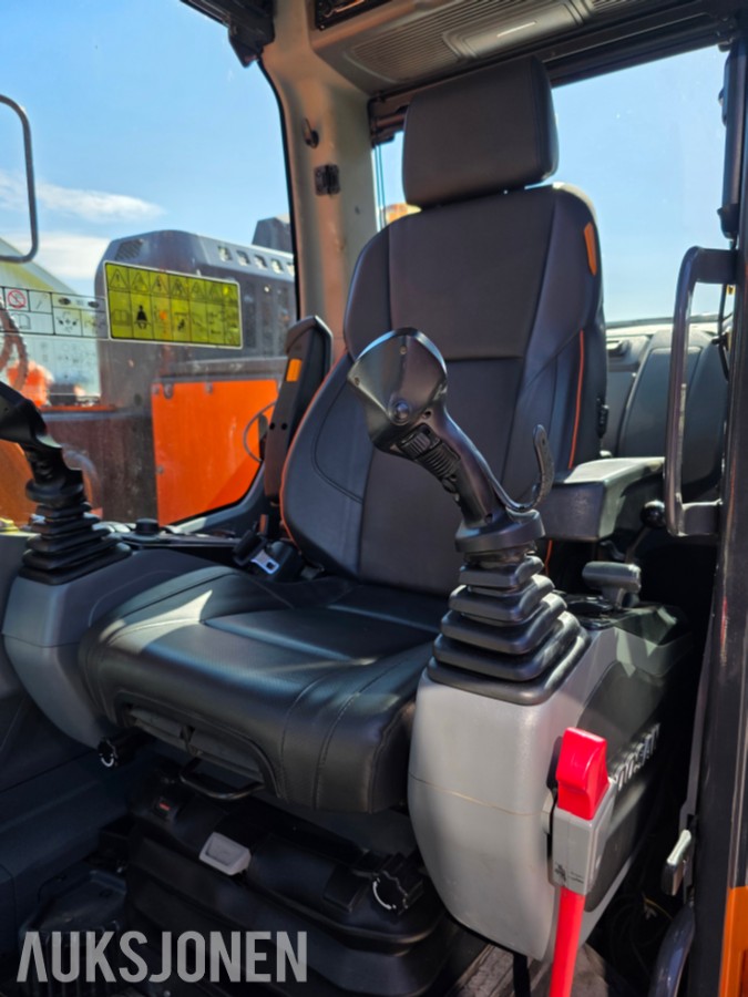 2022 Doosan DX140LCR-7 beltegraver 3235 timer-Engcon tiltrotator-sentralsmøring-gullavtale