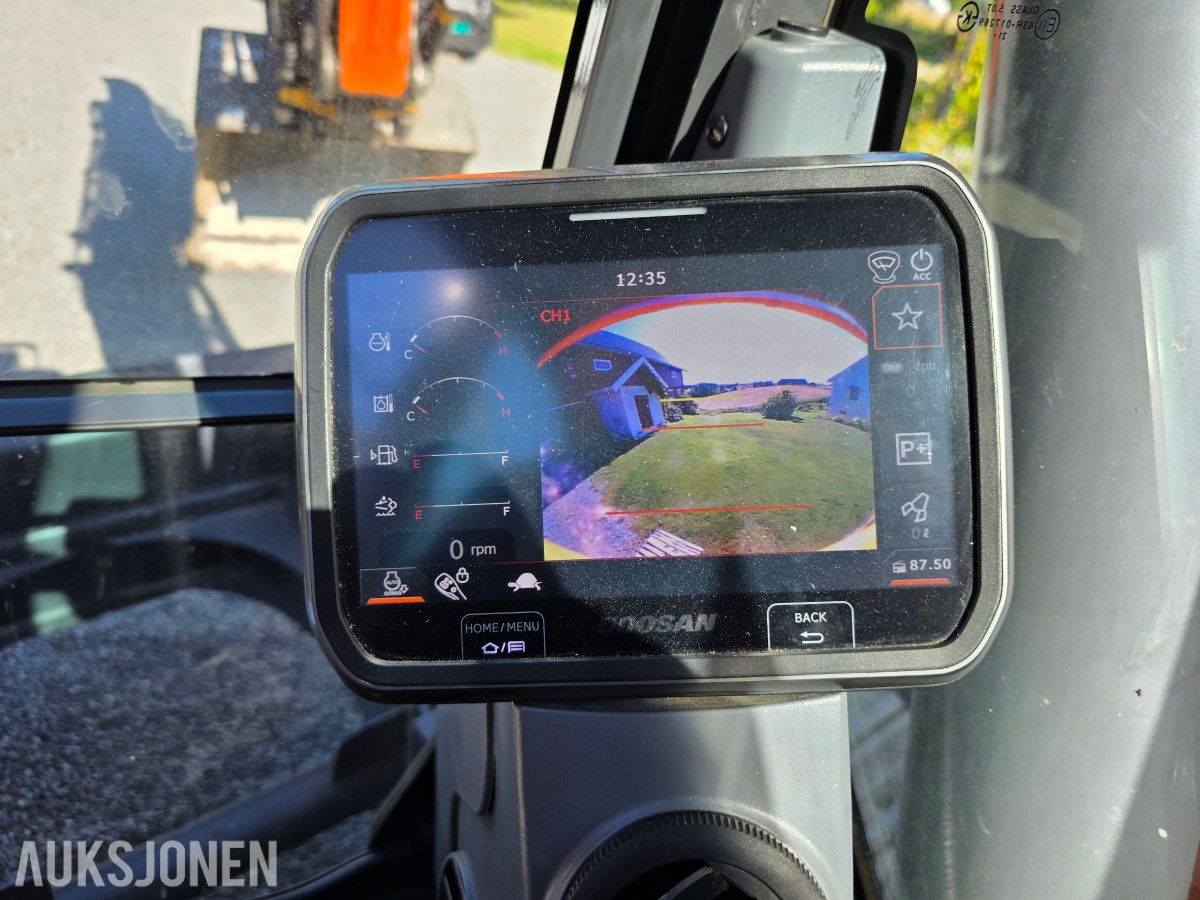 2022 Doosan DX140LCR-7 beltegraver 3235 timer-Engcon tiltrotator-sentralsmøring-gullavtale