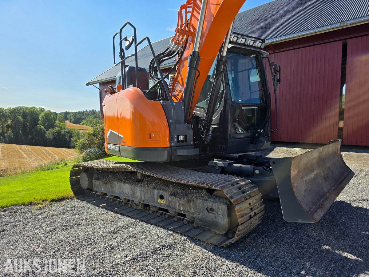 2022 Doosan DX140LCR-7 beltegraver 3235 timer-Engcon tiltrotator-sentralsmøring-gullavtale