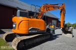 2022 Doosan DX140LCR-7 beltegraver 3235 timer-Engcon tiltrotator-sentralsmøring-gullavtale 