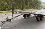 1991 Tredal Transporthenger med tandemaksler og gitterplan