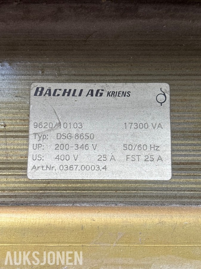 Bächli AG DSG 8650 Trafo