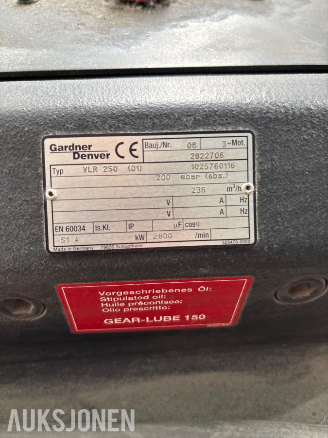 Gardner Denver VLR 250