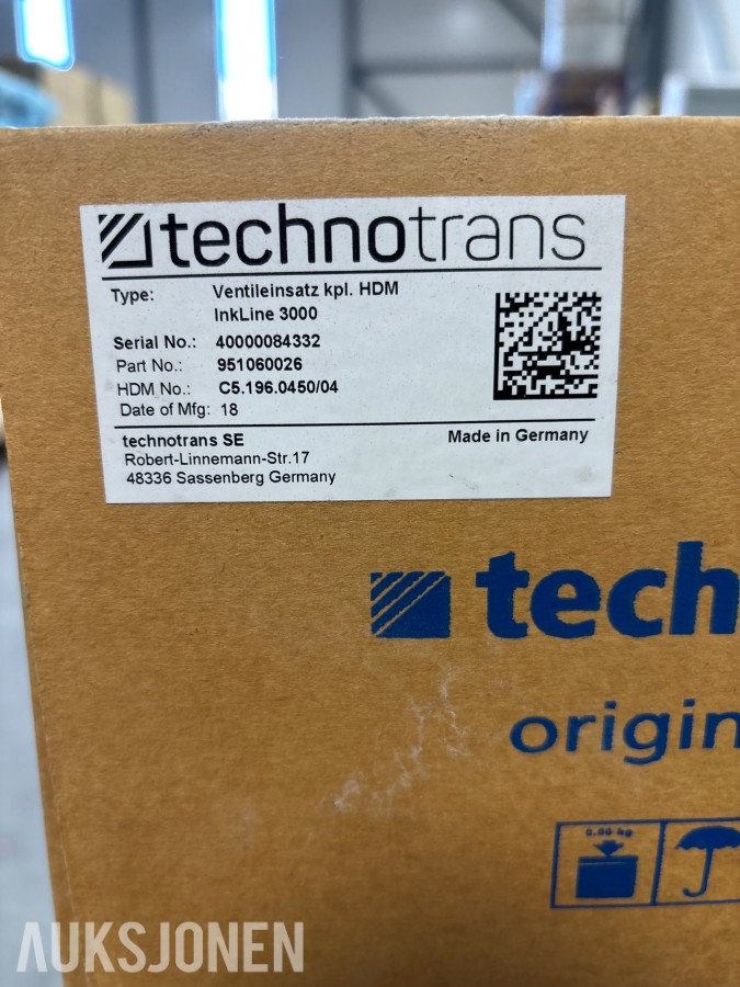 2018 Technotrans InkLine 3000 ventilelementer