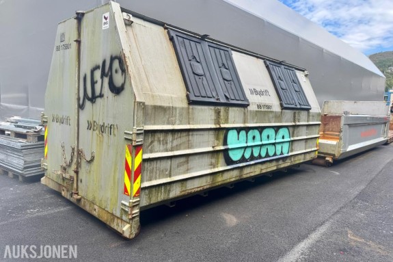 BNS bosscontainer beregnet for 3-akslet krokbil