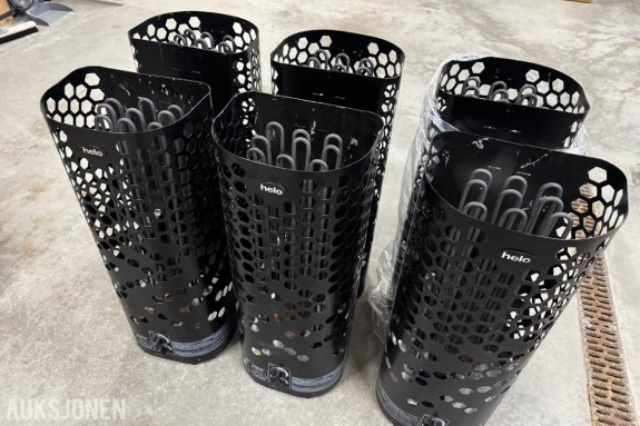 6 stk Helo 9 kW badstuovner for 9-13 m3 badstu komplett med stein.