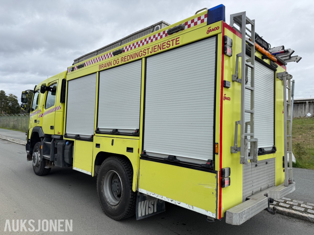 2015 Volvo FMX 4x4 brannbil, Ziegler/Braco påbygg, FPN 10-3000-1HR pumpe