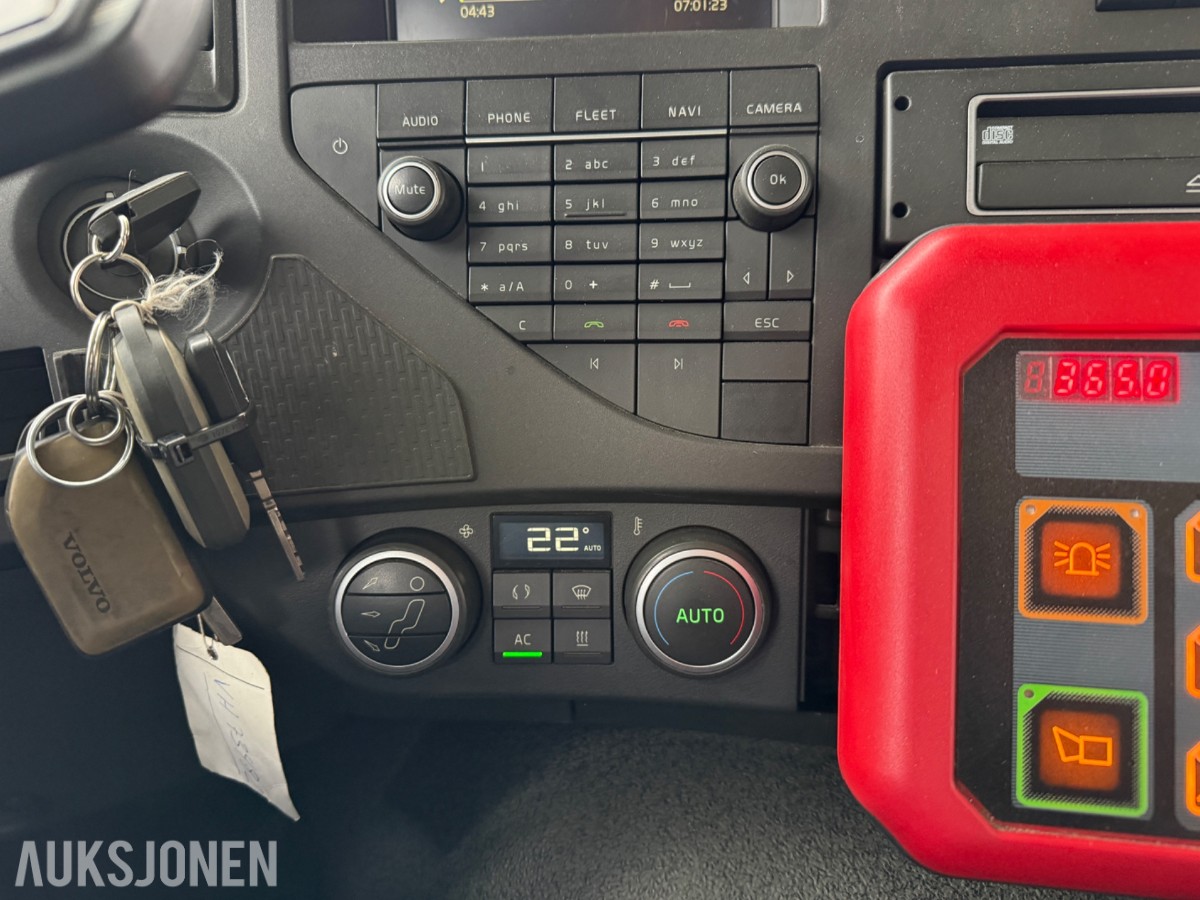 2015 Volvo FMX 4x4 brannbil, Ziegler/Braco påbygg, FPN 10-3000-1HR pumpe