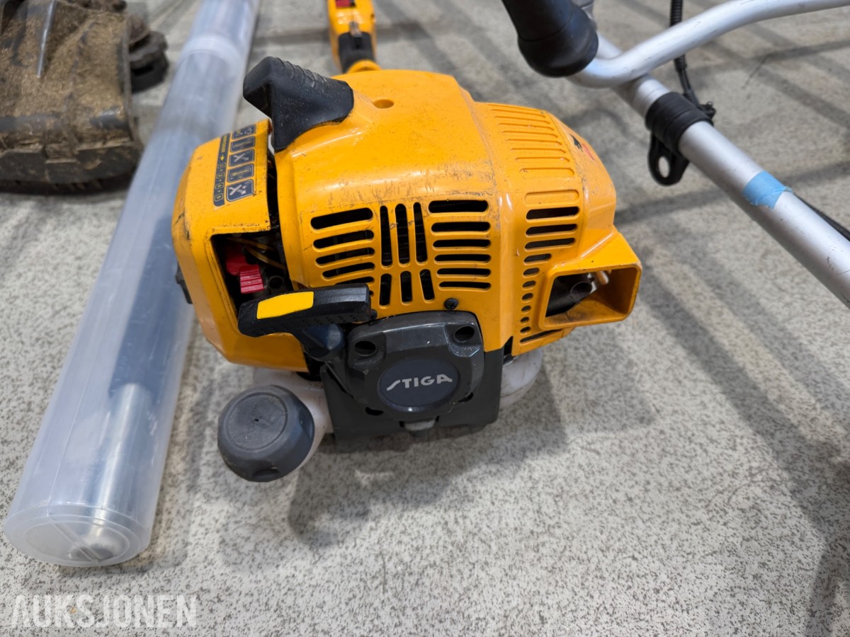 Parti med ryddesager og hekkesakser - Stihl, Stiga, Makita