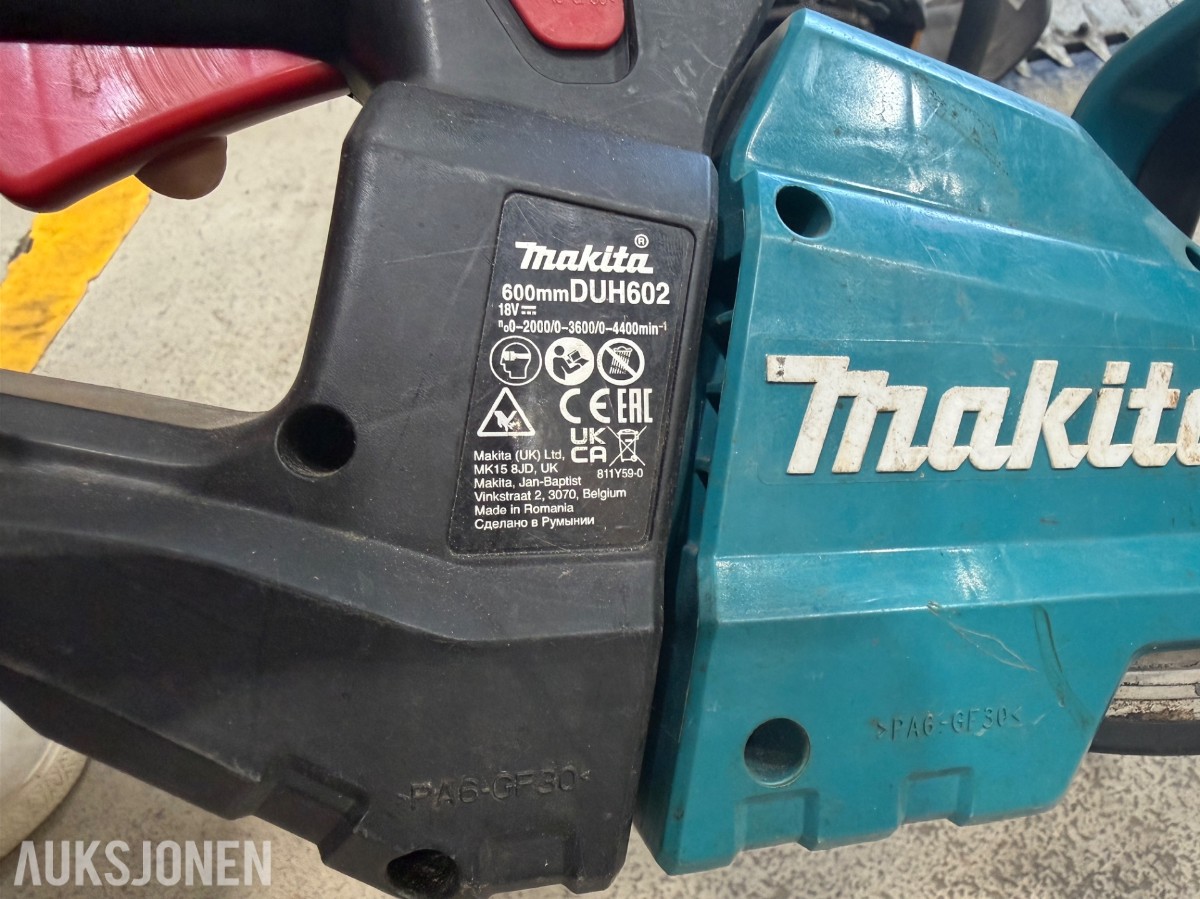 Parti med ryddesager og hekkesakser - Stihl, Stiga, Makita