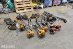 Parti med ryddesager og hekkesakser - Stihl, Stiga, Makita