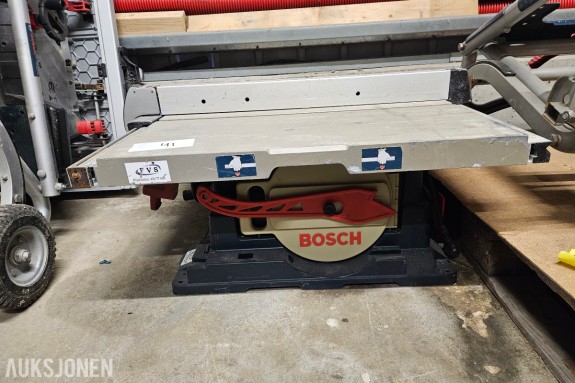 Bosch GTS 10 Professional bordsag - sagblad 254 mm - skråstilling 0 til 45 grader - med Bosch GTA 60 W sagbord