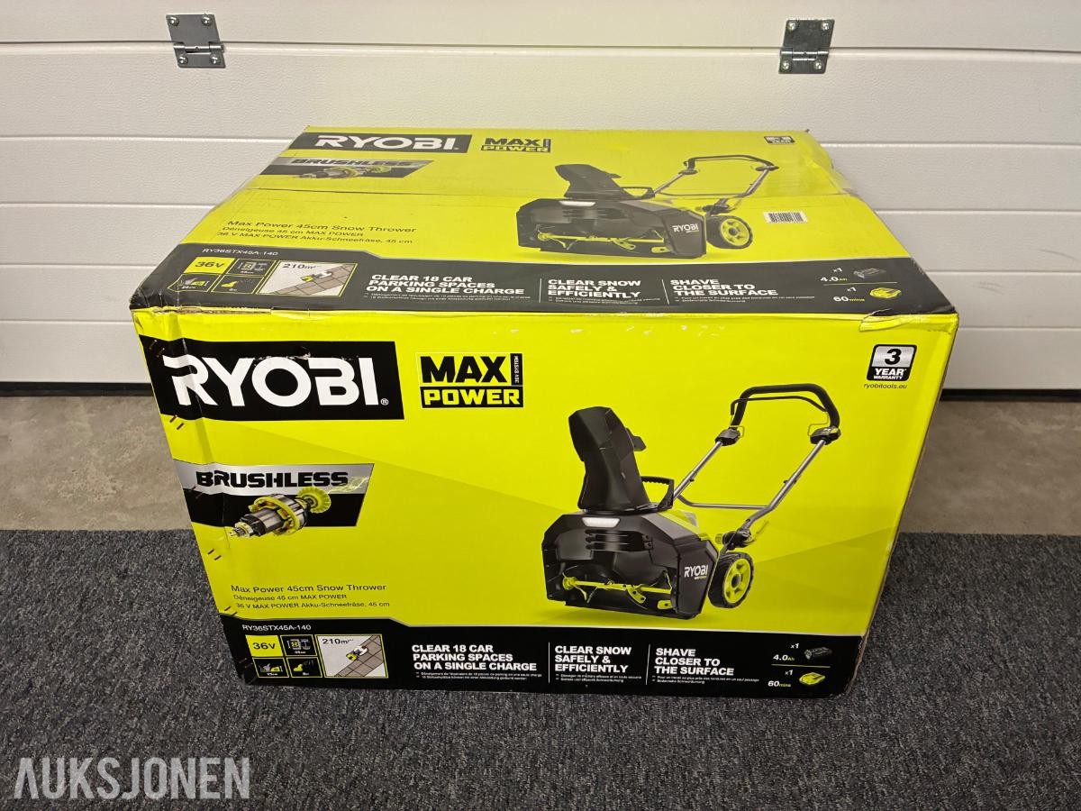Ryobi 36V MAX POWER snøfreser RY36STX45A-140