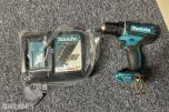 Makita DDF482 18V drill + DC18RC hurtiglader