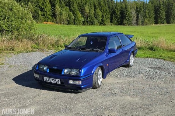 1986 Ford Sierra RS Cosworth – Godkjent ombygd – 16" RS-felger, 137 414 km