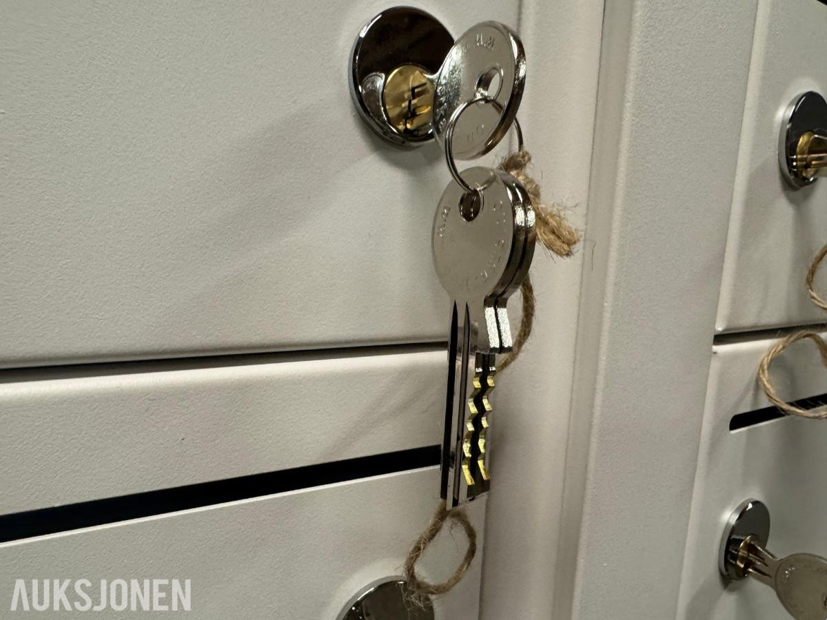 1 stk Postkasseseksjon - 10 postkasseenheter m/lås og nøkler