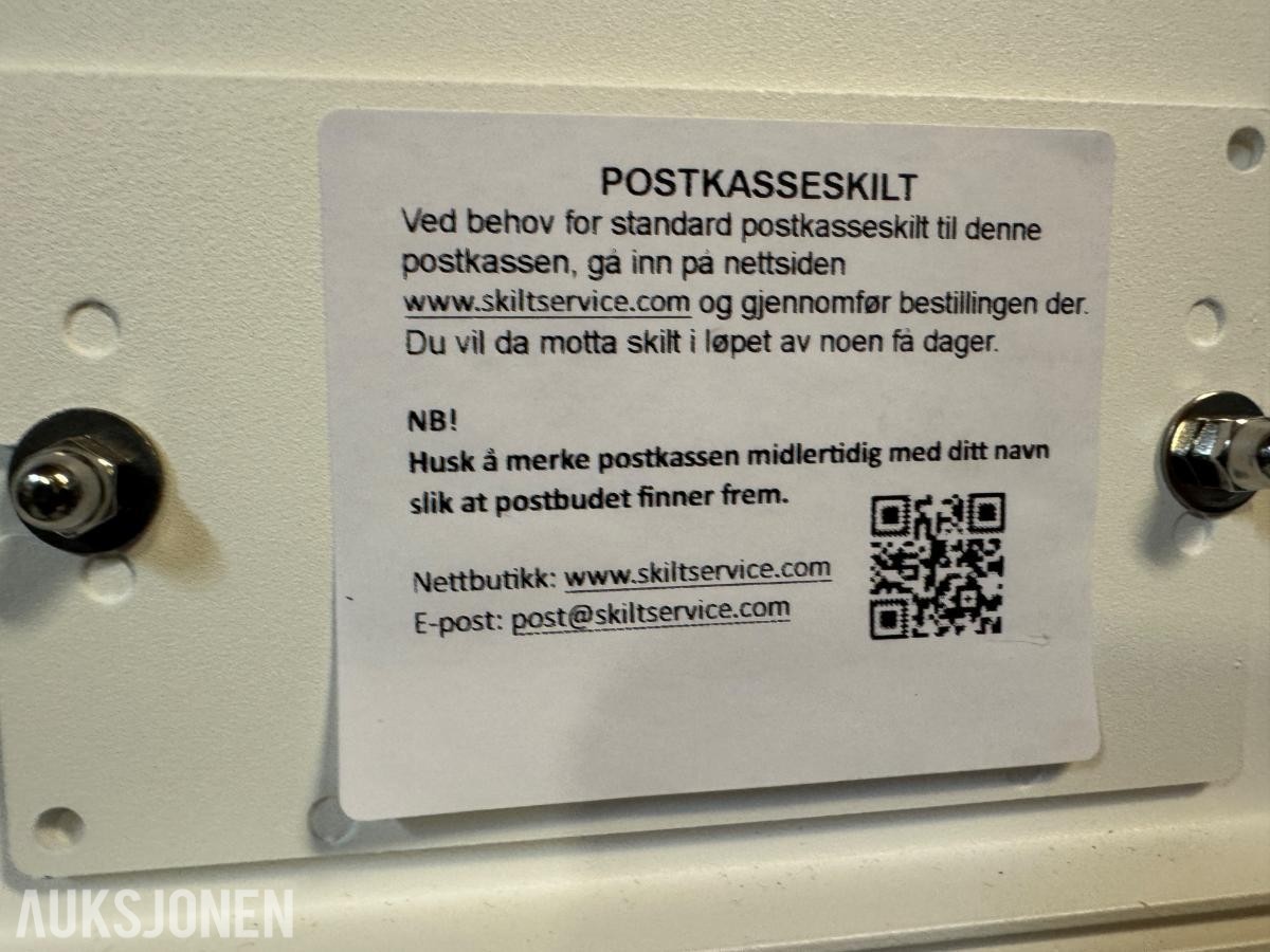 1 stk Postkasseseksjon - 10 postkasseenheter m/lås og nøkler