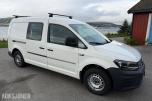2016 VOLKSWAGEN CADDY MAXI, 2,0 TDI 102 HK HENGERFESTE VARMER INNREDNING