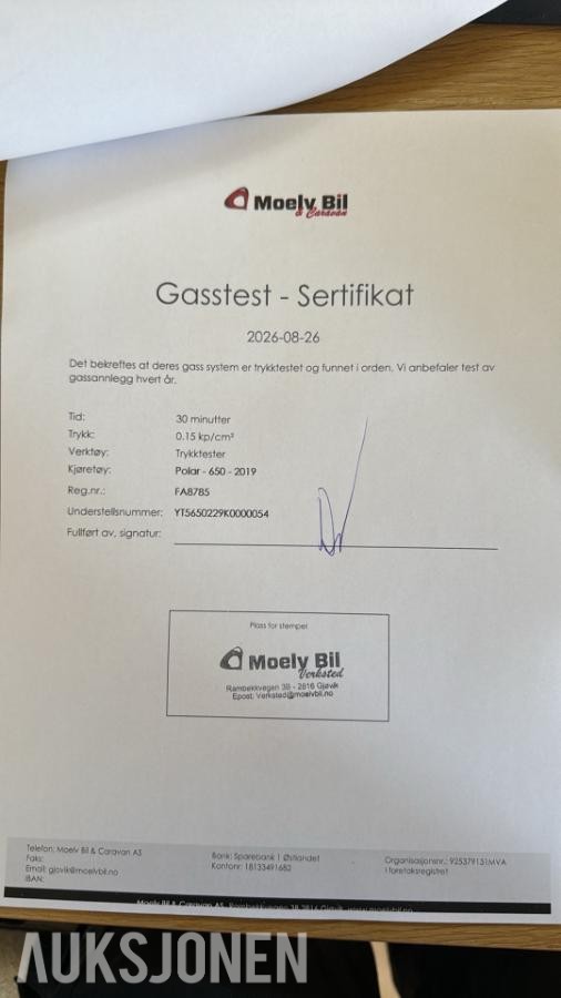 2019 Polar 650 Selected Alde-varme Dobbeltseng Separat dusj