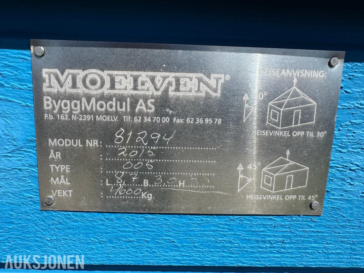2015 Moelven Brakkerigg 4 enheter