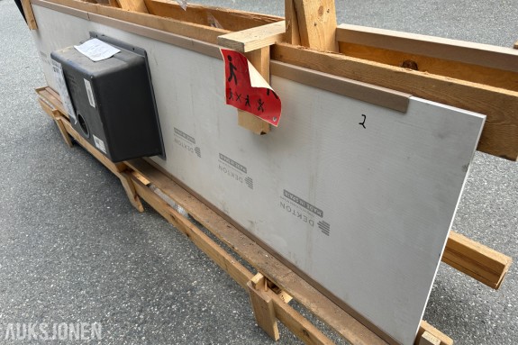 Dekton benkeplate i keramikk ca. 282,5 x 63 cm | Utsparing for vask