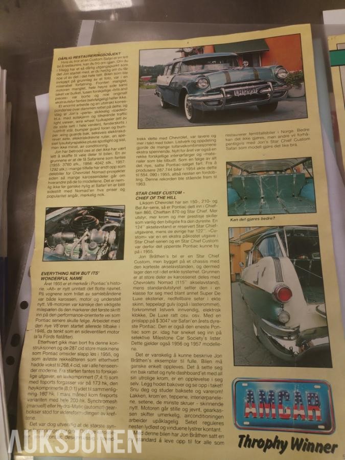 1955 Pontiac Star-Chief Custom Safari 1 av 2 i Norge