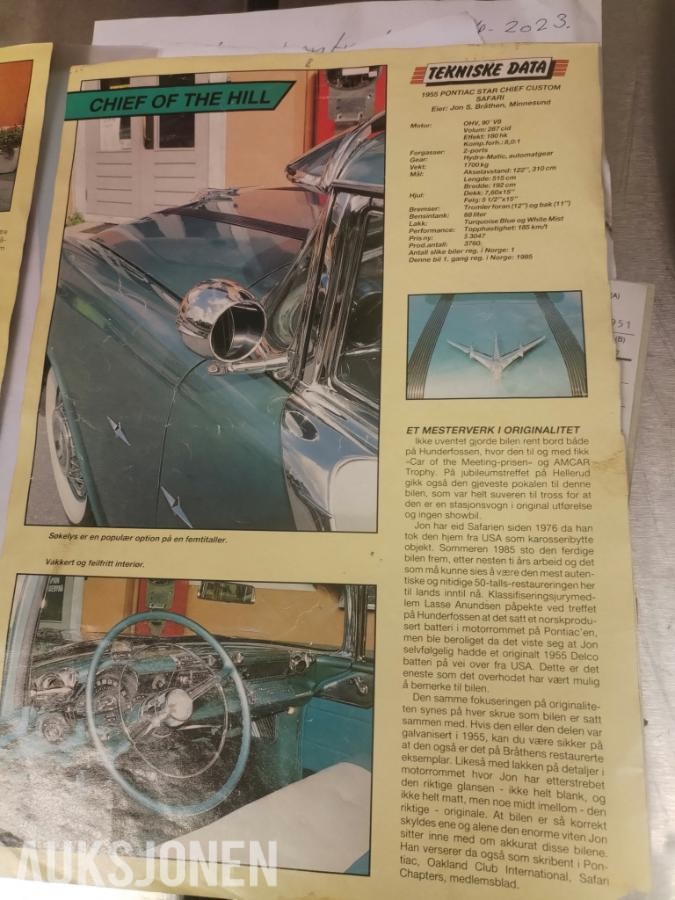 1955 Pontiac Star-Chief Custom Safari 1 av 2 i Norge