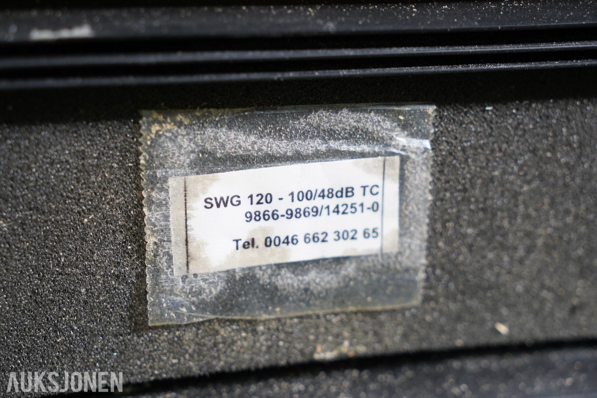11 stk. Foldevegg SWG 120 - 100/48dB