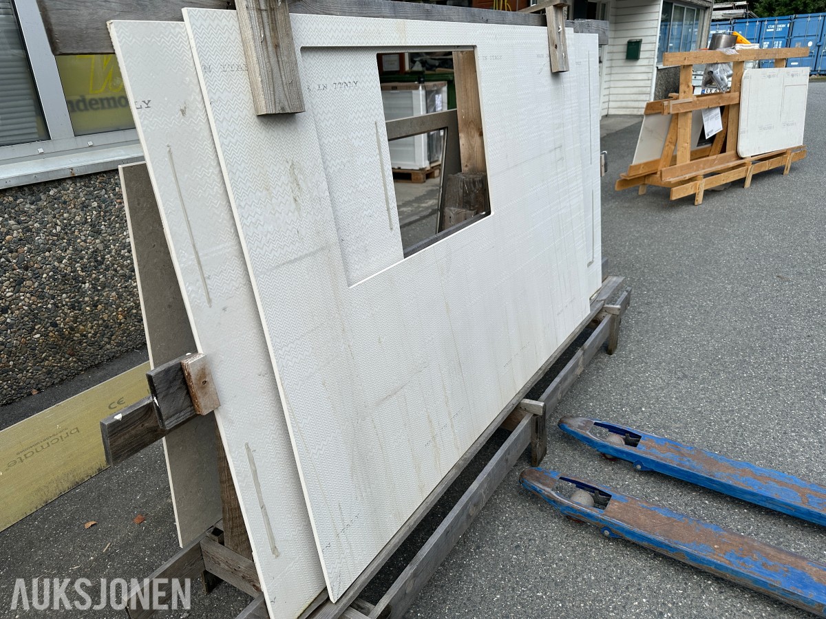 Benkeplate i stein | 2 stk.