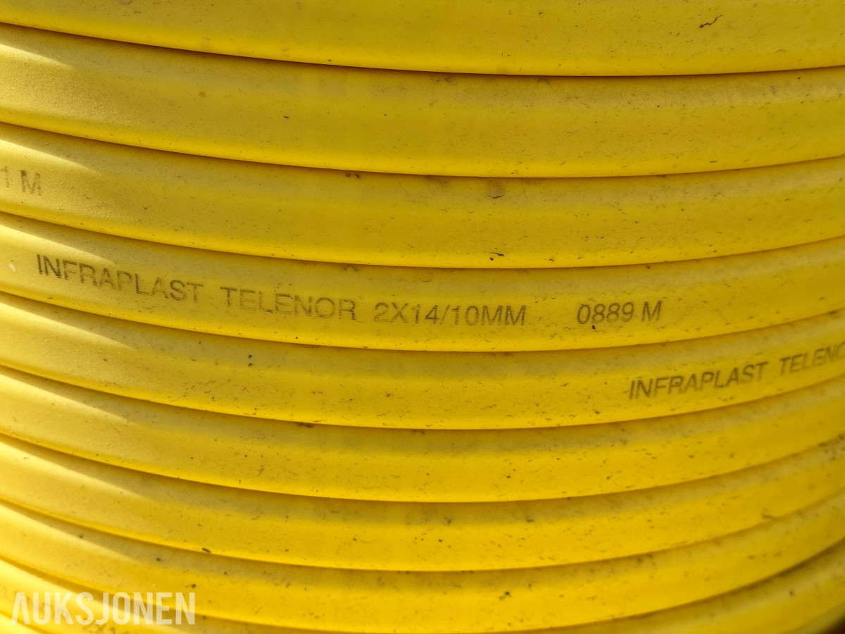 To tromler fiberrør - INFRAPLAST TELÉNOR 2X14/10MM