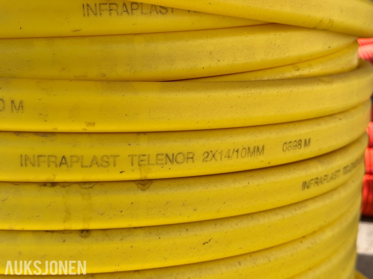 To tromler fiberrør - INFRAPLAST TELÉNOR 2X14/10MM