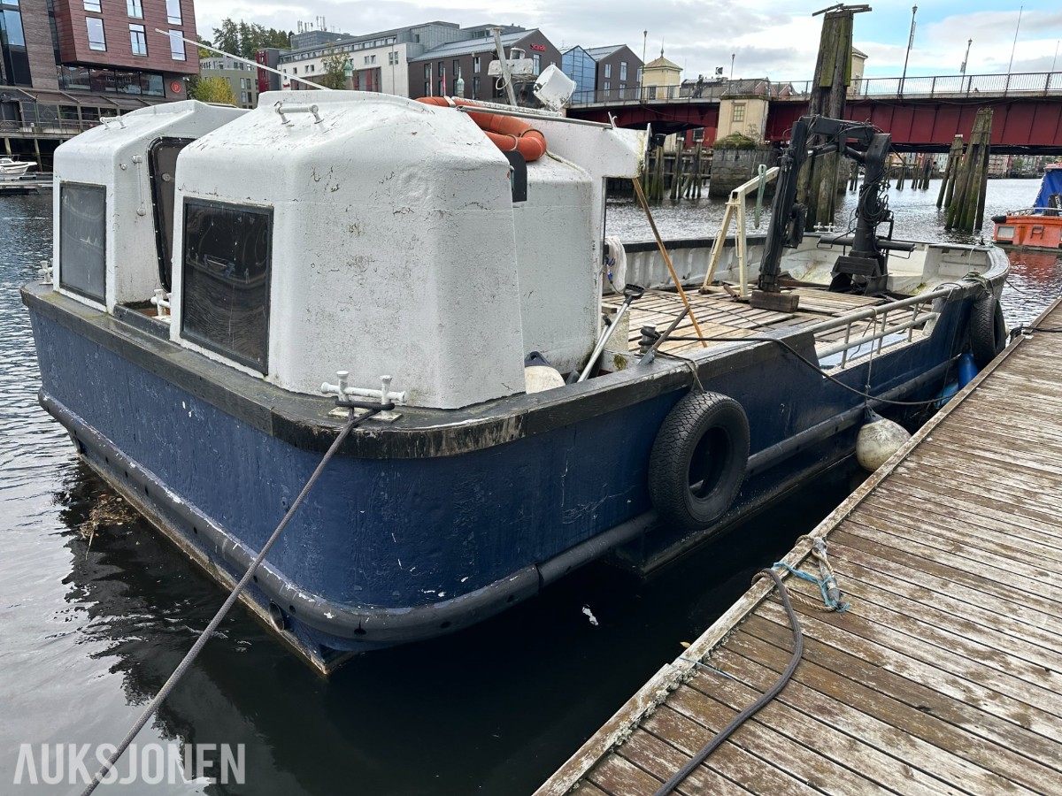 1985 Harding motorisert lekter «Felix» | Kran | Ca. 10 tonn dekkslast