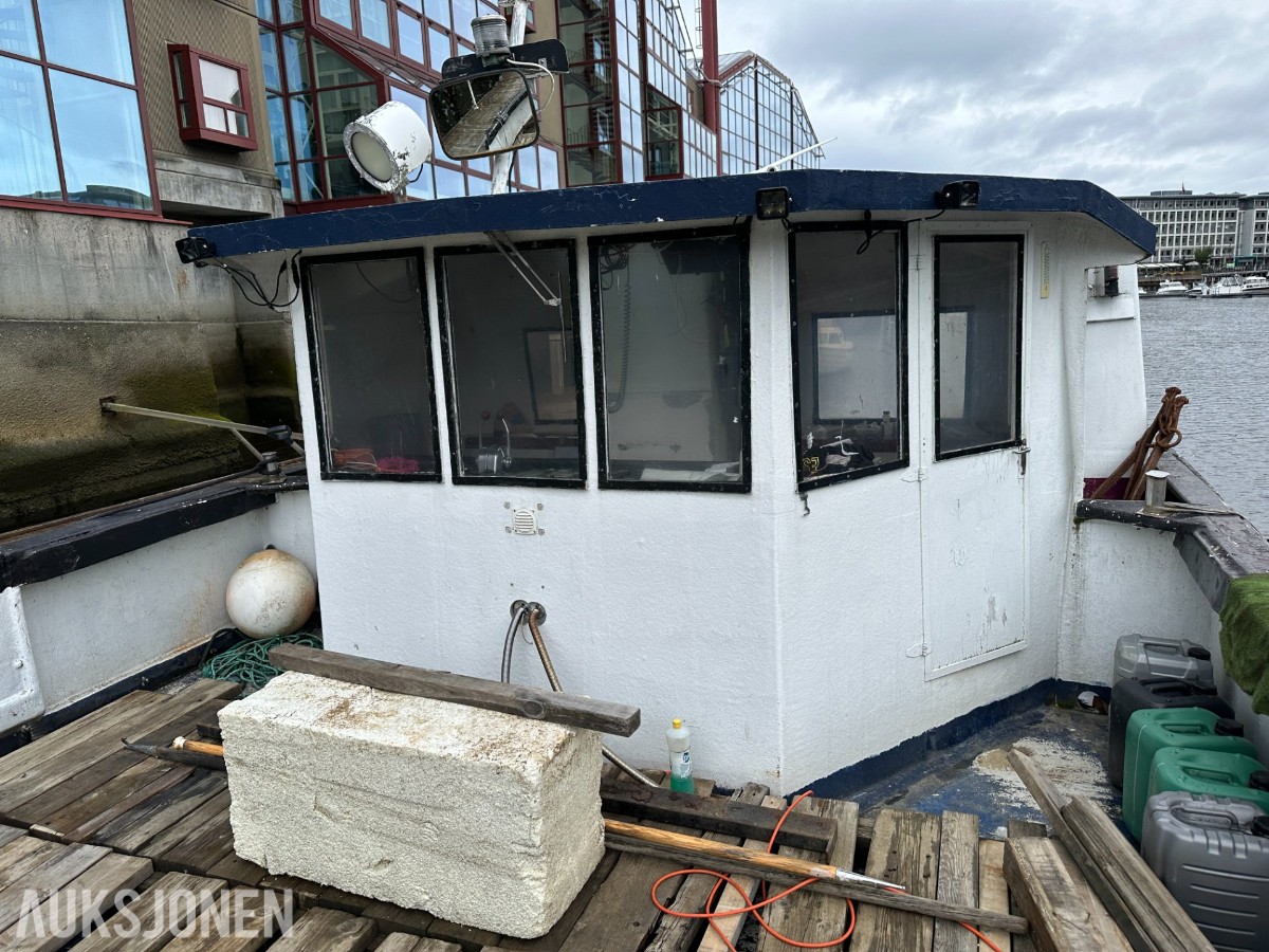1985 Harding motorisert lekter «Felix» | Kran | Ca. 10 tonn dekkslast