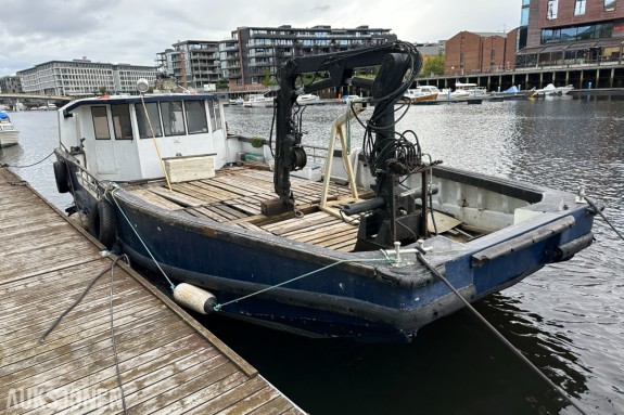 1985 Harding motorisert lekter «Felix» | Kran | Ca. 10 tonn dekkslast
