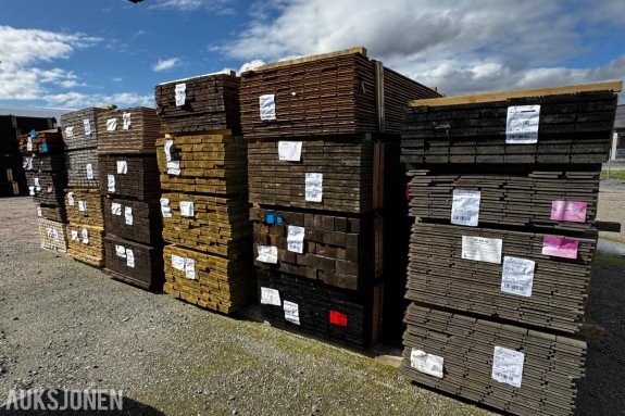 Royal impregnert Dobbelfals tett - Bordkledning - EP - Royal grå - Furu 19x123 - 1 pakke - Totalt 836 meter
